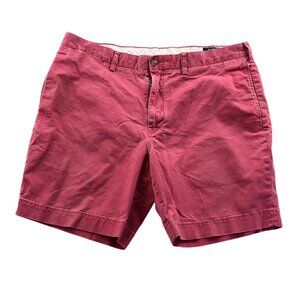 Polo Ralph Lauren Mens Short Size 38 Classic Fit Stretch Chino Flat Front Casual